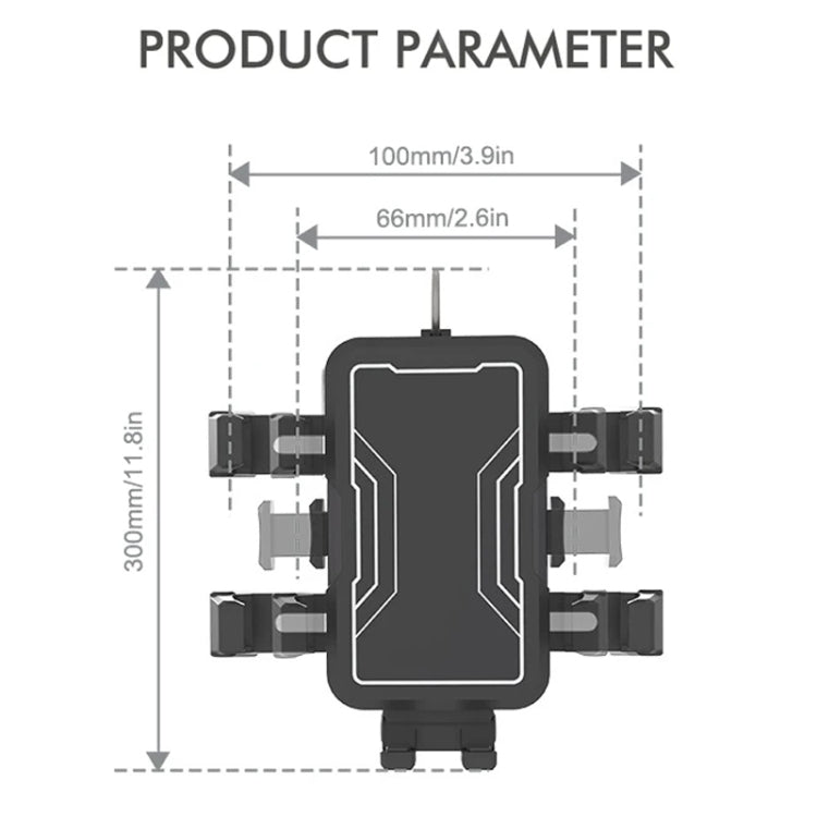 Motorcycle Bicycle Outdoor Cycling Navigation Phone Holder, Style: Handlebage Bracket - Holder by PMC Jewellery | Online Shopping South Africa | PMC Jewellery | Buy Now Pay Later Mobicred