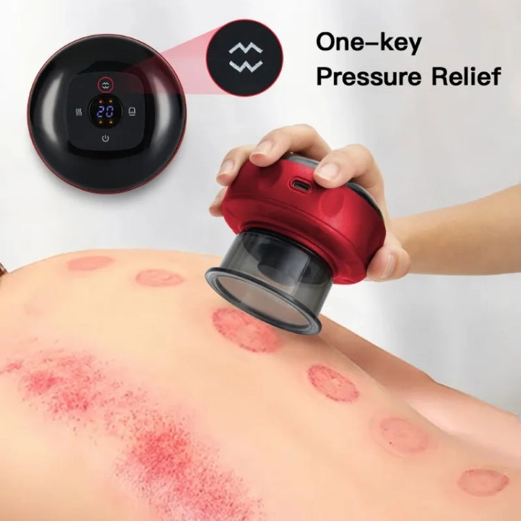 12-speed Remote Control Cupping Therapy Massager Set with 3 Cups(Red) - free shipping - PMC TechLife - Order now!