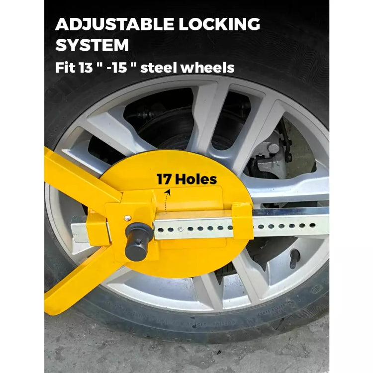 Car Anti-theft Lock SUV Wheel Three-prong Lock With Suction Cup, Style: With Disc - Others by PMC TechLife | Online Shopping South Africa | PMC TechLife | Buy Now Pay Later Mobicred