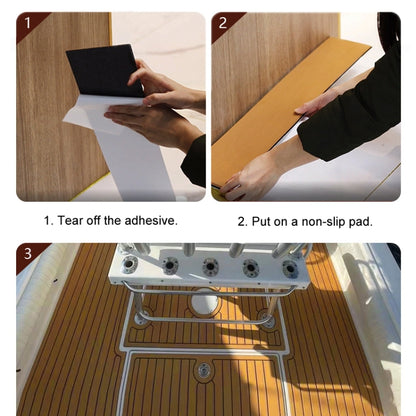 240x90x0.6cm Yacht RV Modification Imitation Teak Floor EVA Anti-slip Mat - Floor Mats by PMC Jewellery | Online Shopping South Africa | PMC Jewellery | Buy Now Pay Later Mobicred