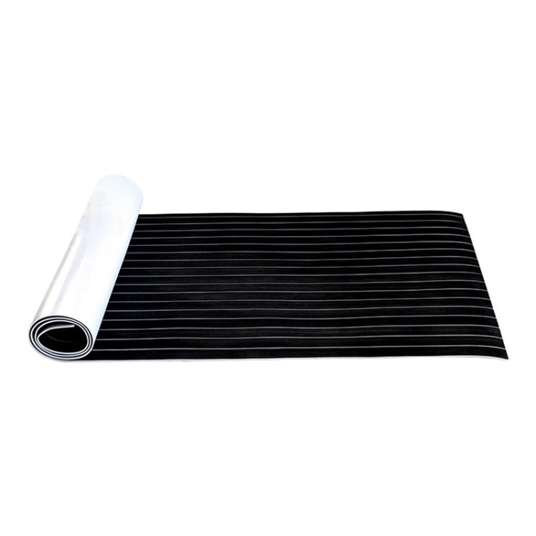 240x45x0.6cm Black White Yacht Imitation Teak Anti-Slip Deck EVA Mat - Floor Mats by PMC Jewellery | Online Shopping South Africa | PMC Jewellery | Buy Now Pay Later Mobicred