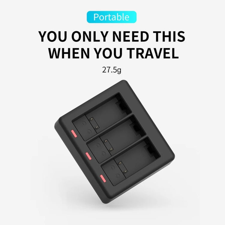 TELESIN GP-BCG-902 Battery 3 Slots Charger For GoPro HERO12 Black / HERO11 Black / HERO10 Black / HERO9 Black - Charger by TELESIN | Online Shopping South Africa | PMC TechLife | Buy Now Pay Later Mobicred