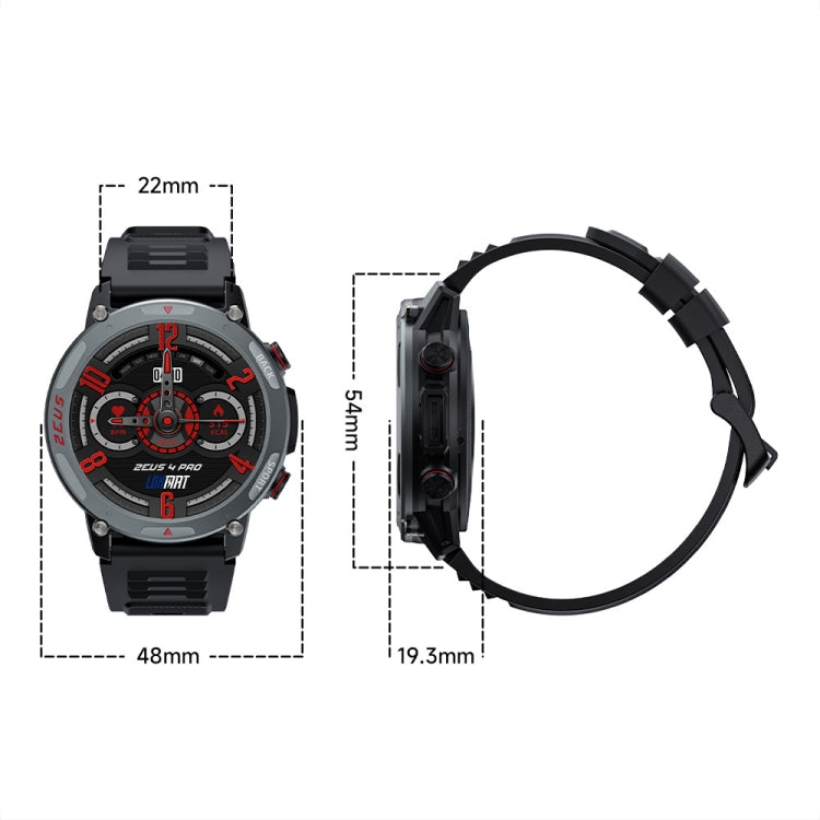 LOKMAT ZEUS4 PRO 1.43-Inch IP68 Waterproof Health Monitoring Bluetooth Call Smart Watch(Black) - Smart Watches by LOKMAT | Online Shopping South Africa | PMC Jewellery | Buy Now Pay Later Mobicred