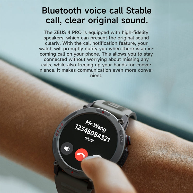 LOKMAT ZEUS4 PRO 1.43-Inch IP68 Waterproof Health Monitoring Bluetooth Call Smart Watch(Light Grey) - free shipping - PMC TechLife - Order now!