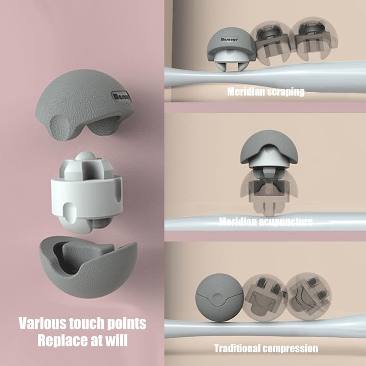 3-in-1 Multifunctional Fitness Yoga Massage Fascia Ball Cervical Meridian Massager(Pink) - free shipping - PMC TechLife - Order now!
