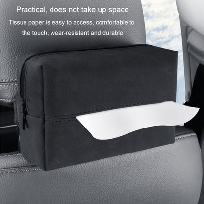 Car Armrest Box Tissue Box Car Sun Visor Seat Back Hanging Tissue Storage Bag(Grey) - Tissue Boxes by PMC Jewellery | Online Shopping South Africa | PMC Jewellery | Buy Now Pay Later Mobicred