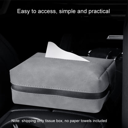 Car Armrest Box Tissue Box Car Sun Visor Seat Back Hanging Tissue Storage Bag(Black) - Tissue Boxes by PMC Jewellery | Online Shopping South Africa | PMC Jewellery | Buy Now Pay Later Mobicred