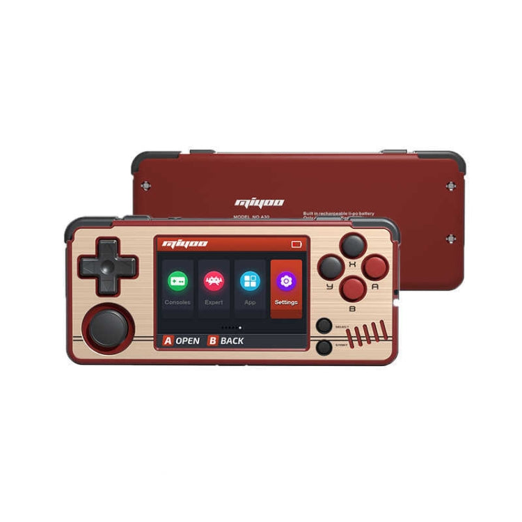 MIYOO A30 Retro Handheld Game Console 2.8 Inch IPS Screen WIFI Linux System Video Games Player 128GB(Red Gold) - Pocket Console by MIYOO | Online Shopping South Africa | PMC Jewellery | Buy Now Pay Later Mobicred