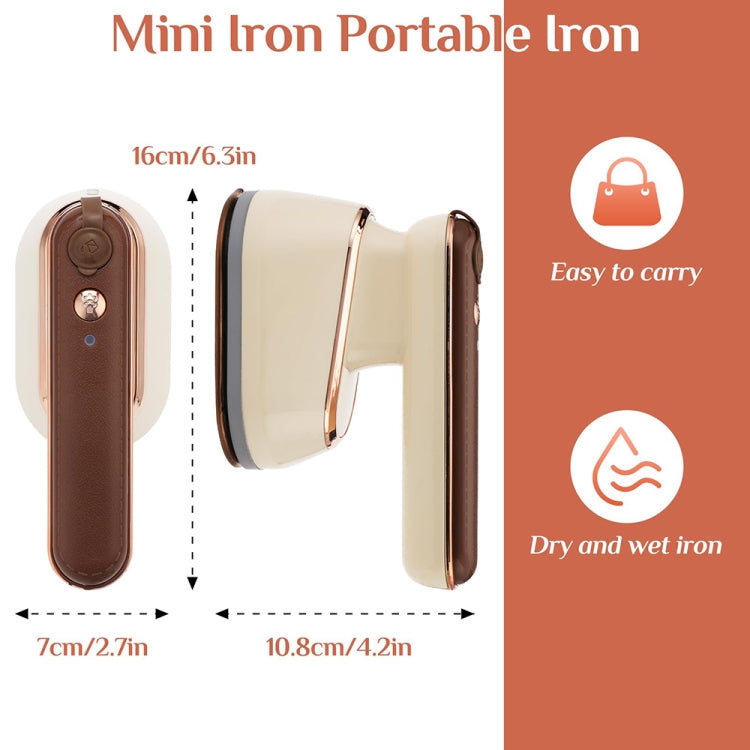 2-in-1 800W Handheld Household Wet and Dry Steam Iron Steam Hanging Iron, Spec: EU Plug(Yellow) - free shipping - PMC TechLife - Order now!