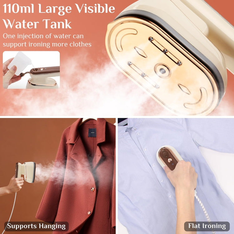 2-in-1 800W Handheld Household Wet and Dry Steam Iron Steam Hanging Iron, Spec: EU Plug(Yellow) - free shipping - PMC TechLife - Order now!