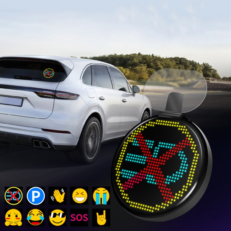HI.GROOM Car LED Customized Pixel Emoticon Lights Bluetooth Remote Control Interactive AI Screen, Style: With Remote Control - Car Monitor by PMC TechLife | Online Shopping South Africa | PMC TechLife | Buy Now Pay Later Mobicred