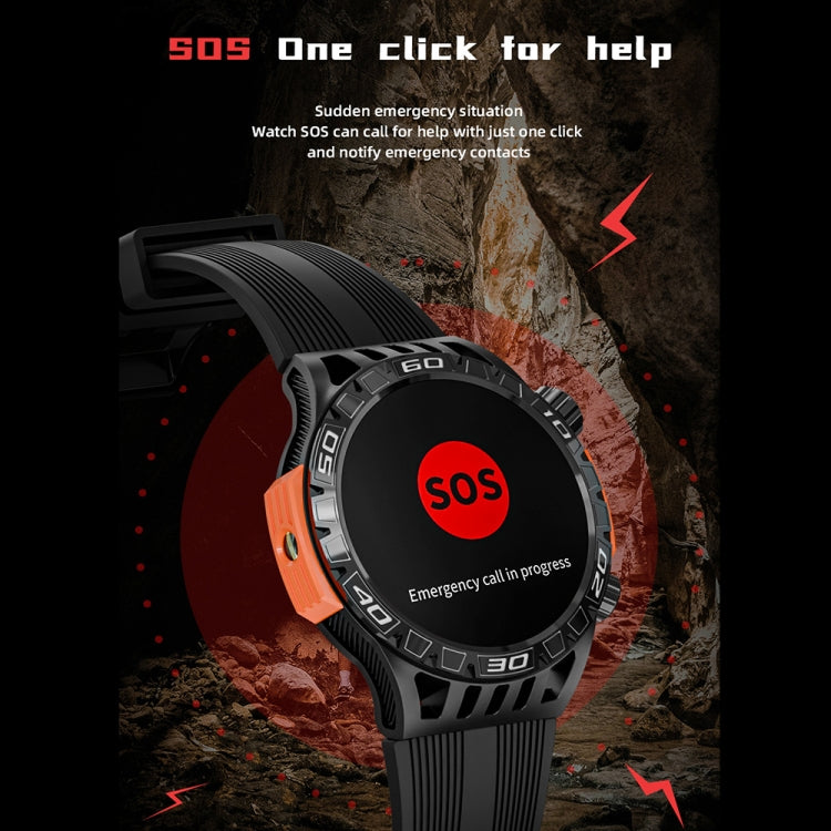 LOKMAT ZEUS6 PRO 1.46-Inch IP68 Waterproof SOS Flashlight Bluetooth Smart Watch(Blue) - free shipping - PMC TechLife - Order now!