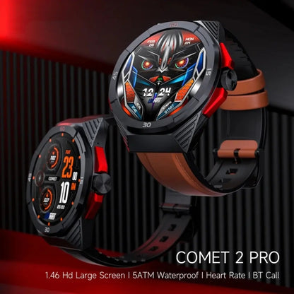 LOKMAT COMET2 PRO 1.46-Inch 5ATM Waterproof Bluetooth Call Smart Watch, Color: Black Stainless Steel - Smart Watches by LOKMAT | Online Shopping South Africa | PMC Jewellery | Buy Now Pay Later Mobicred