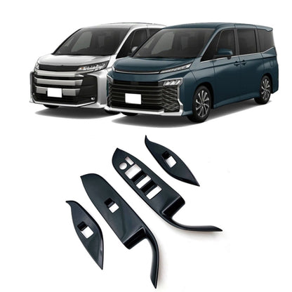 For Toyota 2022 VOXY/Noah 90 Series Right-hand Drive Glass Switch Panel Modification Sticker(Piano Black) - Car Interior Mouldings by PMC Jewellery | Online Shopping South Africa | PMC Jewellery | Buy Now Pay Later Mobicred