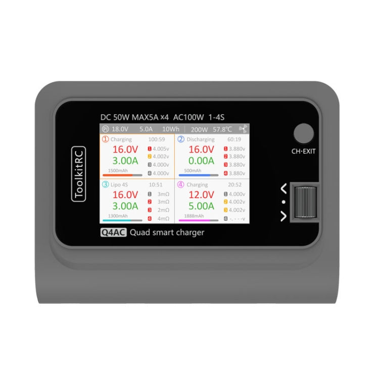 ToolkitRC Q4AC Four-Channel Airplanes And Drones Model Li-Po Battery Balance Charger(US Plug) - free shipping - PMC Jewellery - Order now!