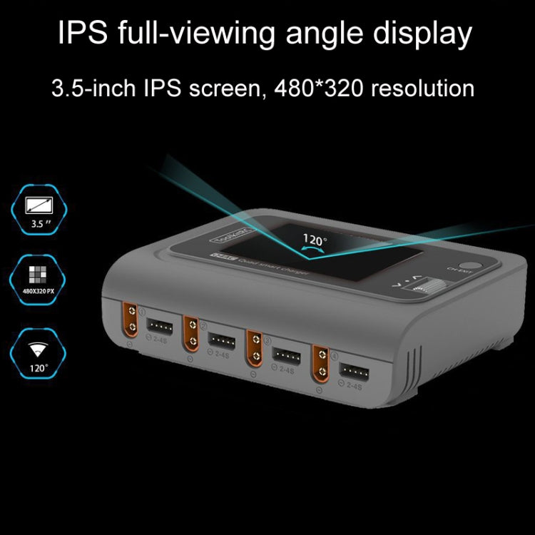 ToolkitRC Q4AC Four-Channel Airplanes And Drones Model Li-Po Battery Balance Charger(EU Plug) - free shipping - PMC Jewellery - Order now!