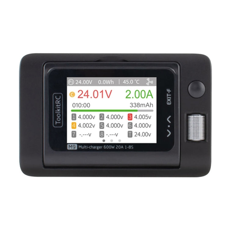 ToolkitRC M9 600W Airplane Li-Po Battery Balance Charger With Voice Function(Black) - free shipping - PMC Jewellery - Order now!