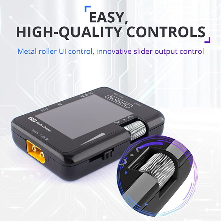 ToolkitRC MC8 Multifunctional Electrical Display Power Detection Signal PD Charger(Black) - free shipping - PMC Jewellery - Order now!