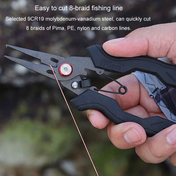 Teflon Stainless Steel Multifunctional Fishing Pliers Anti-slip Cutting Line Open Ring Fishing Tools(Red Nail) - Fish Gripper & Pliers by PMc TechLife | Online Shopping South Africa | PMc TechLife | Buy Now Pay Later Mobicred