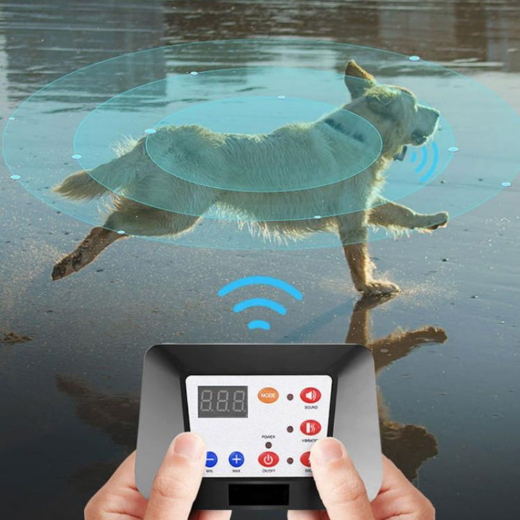 1 Drag 2 Pet Electronic Fence Wireless Dog Trainer Smart Electric Shock Dog Collar(Black) - Training Aids by PMC TechLife | Online Shopping South Africa | PMC TechLife | Buy Now Pay Later Mobicred