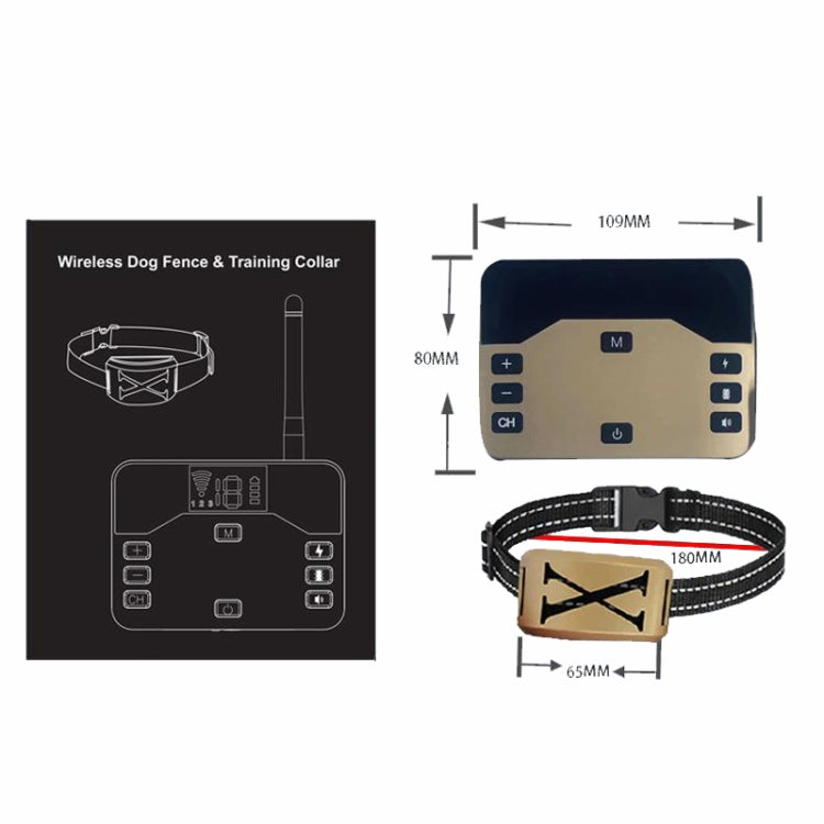 1 Drag 3 Pet Electronic Fence Wireless Stop Barker Outdoor Dog Collar Remote Control Dog Trainer(White) - Training Aids by PMC TechLife | Online Shopping South Africa | PMC TechLife | Buy Now Pay Later Mobicred