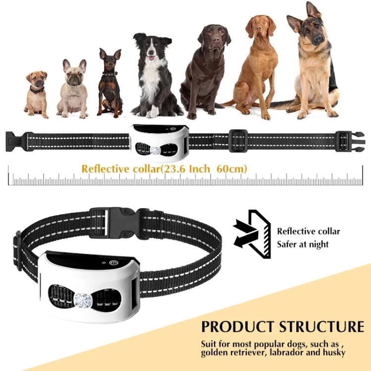 1 Drag 1 Pet Electronic Fence Wireless Stop Barker Outdoor Dog Collar Remote Control Dog Trainer(White) - Training Aids by PMC TechLife | Online Shopping South Africa | PMC TechLife | Buy Now Pay Later Mobicred