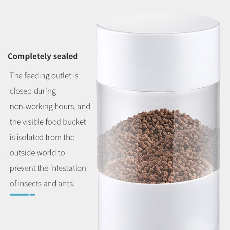 USB Direct Plug / Battery Dual-Use Automatic Fish Feeder Timing Dosing Feeder(White) - Feeders by PMC TechLife | Online Shopping South Africa | PMC TechLife | Buy Now Pay Later Mobicred