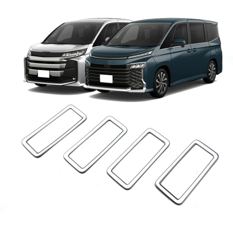 For Toyota 2022 Voxy/Noah 90 Series Rear Air Vent Decorative Frame(Matte Silver) - Car Interior Mouldings by PMC Jewellery | Online Shopping South Africa | PMC Jewellery | Buy Now Pay Later Mobicred