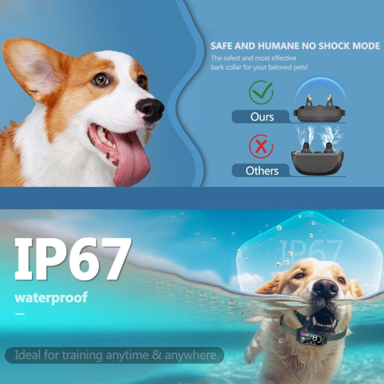 Color Screen Stop Bark Dog Trainer Anti Barking Pet Supplies(White) - Training Aids by PMC TechLife | Online Shopping South Africa | PMC TechLife | Buy Now Pay Later Mobicred