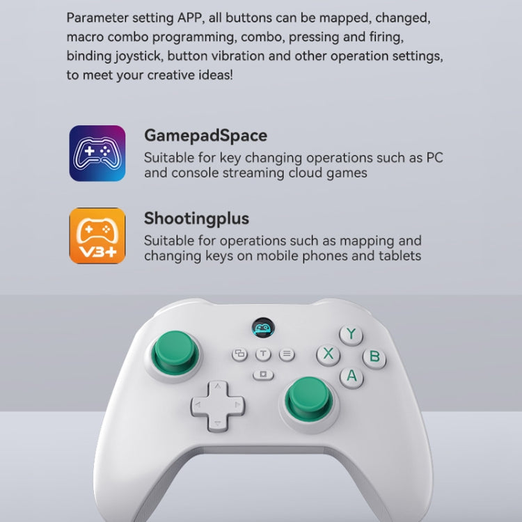 Z03 Wireless Bluetooth Game Controller For Switch / IOS / Android / PC / PS3 / PS4, Spec: Star White+Bracket - free shipping - PMC Jewellery - Order now!