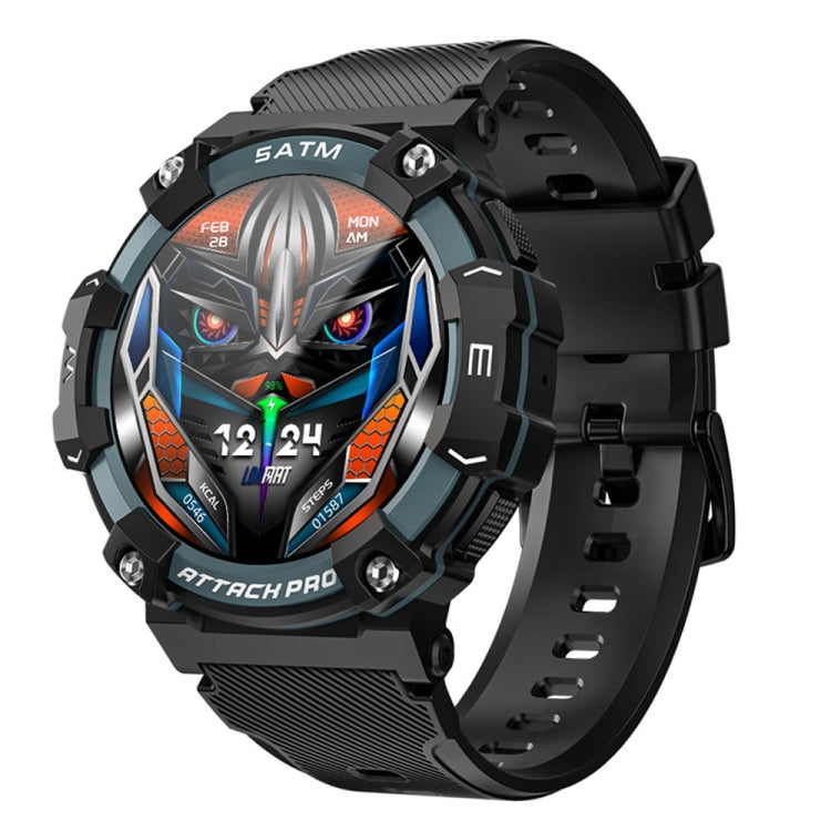 LOKMAT ATTACK 2 PRO 1.39-Inch 5ATM Waterproof Health Monitoring Bluetooth Smart Watch(Gray) - free shipping - PMC TechLife - Order now!