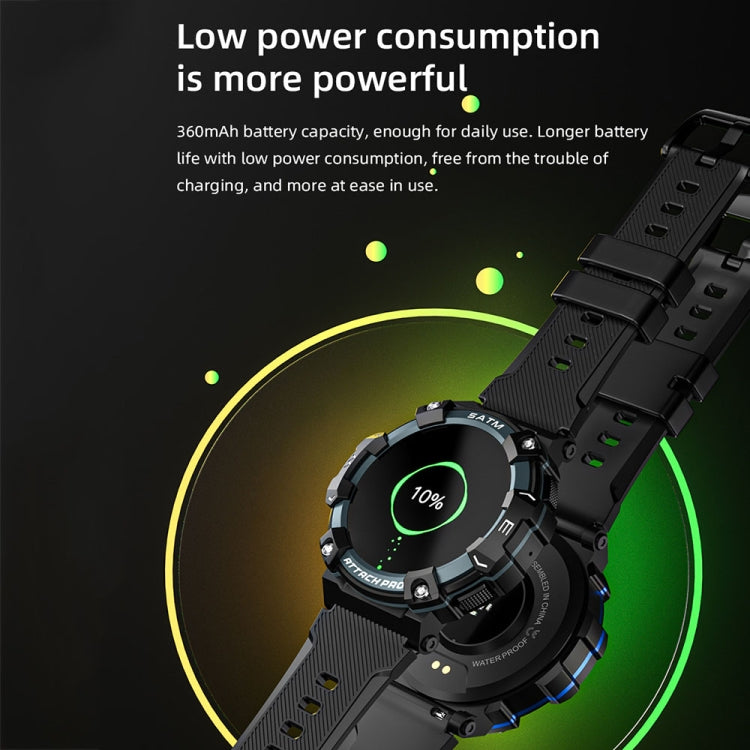LOKMAT ATTACK 2 PRO 1.39-Inch 5ATM Waterproof Health Monitoring Bluetooth Smart Watch(Silver) - free shipping - PMC TechLife - Order now!
