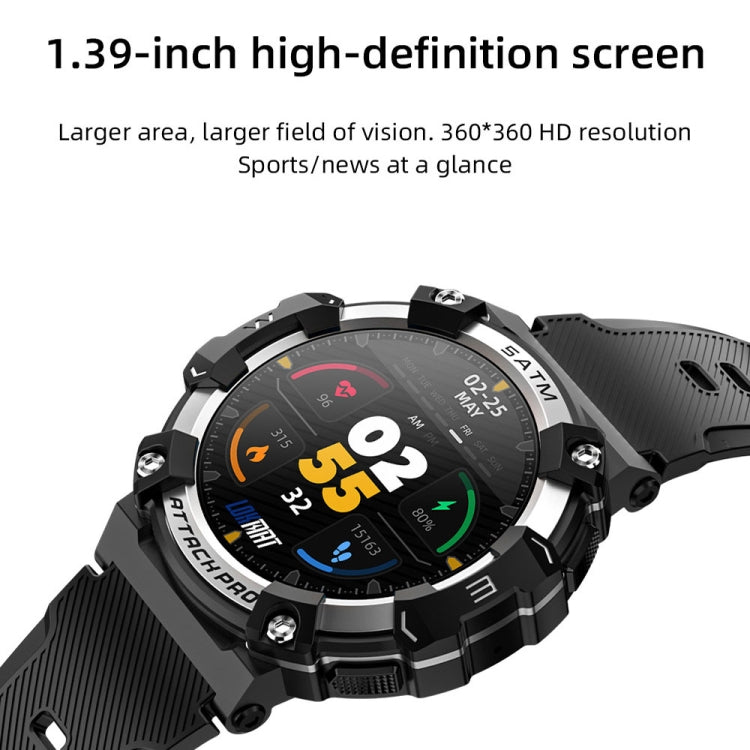 LOKMAT ATTACK 2 PRO 1.39-Inch 5ATM Waterproof Health Monitoring Bluetooth Smart Watch(Royal Blue) - free shipping - PMC TechLife - Order now!
