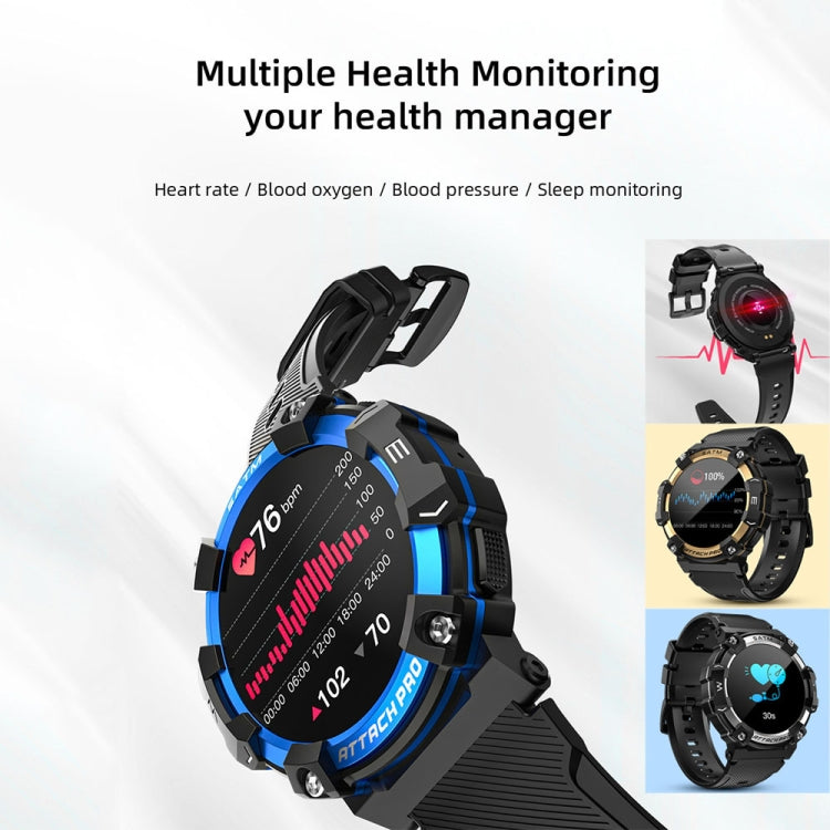 LOKMAT ATTACK 2 PRO 1.39-Inch 5ATM Waterproof Health Monitoring Bluetooth Smart Watch(Silver) - free shipping - PMC TechLife - Order now!