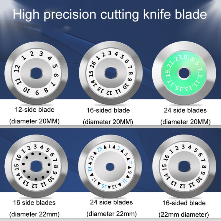 22mm 16 Rotating Surface With Hole Fiber Optic Cutting Knife Replacement Tungsten Steel Blade - Lan Cable and Tools by PMC Jewellery | Online Shopping South Africa | PMC Jewellery | Buy Now Pay Later Mobicred