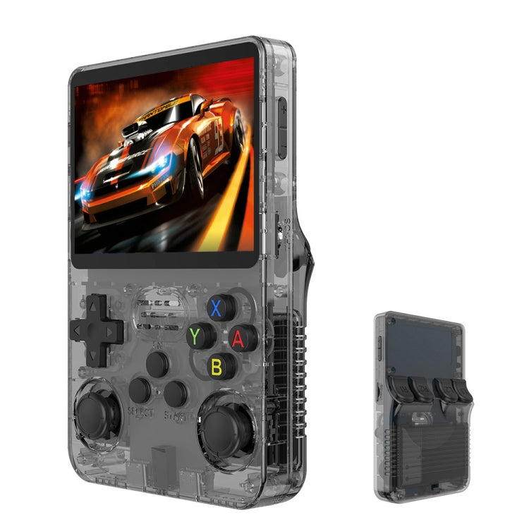 R36S Retro Handheld Game Console Linux System 3.5-Inch IPS Screen Portable Video Player 128G Gray Transparent - Pocket Console by PMC Jewellery | Online Shopping South Africa | PMC Jewellery | Buy Now Pay Later Mobicred