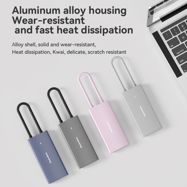 Blueendless 4K60Hz + Gigabit LAN + Data Type-C Docking Station, Spec: 6-in-1 Pink - free shipping - PMC Jewellery - Order now!