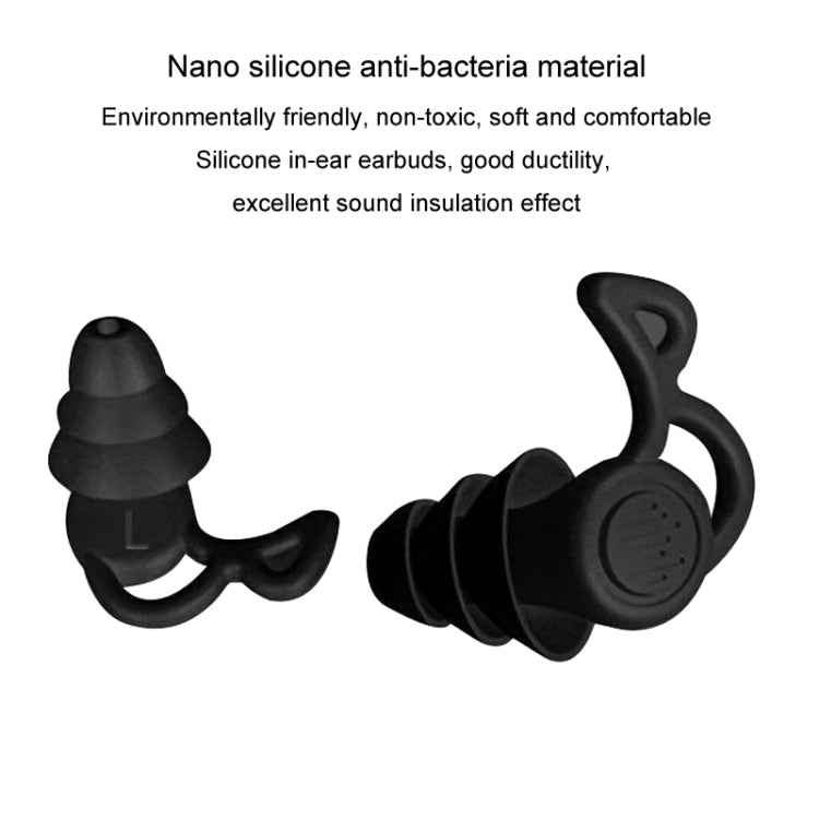 Noise Canceling Sleeping Earplugs Triple Layer Soundproofing Silicone Swimming Earplugs(Blue) - free shipping - PMC TechLife - Order now!