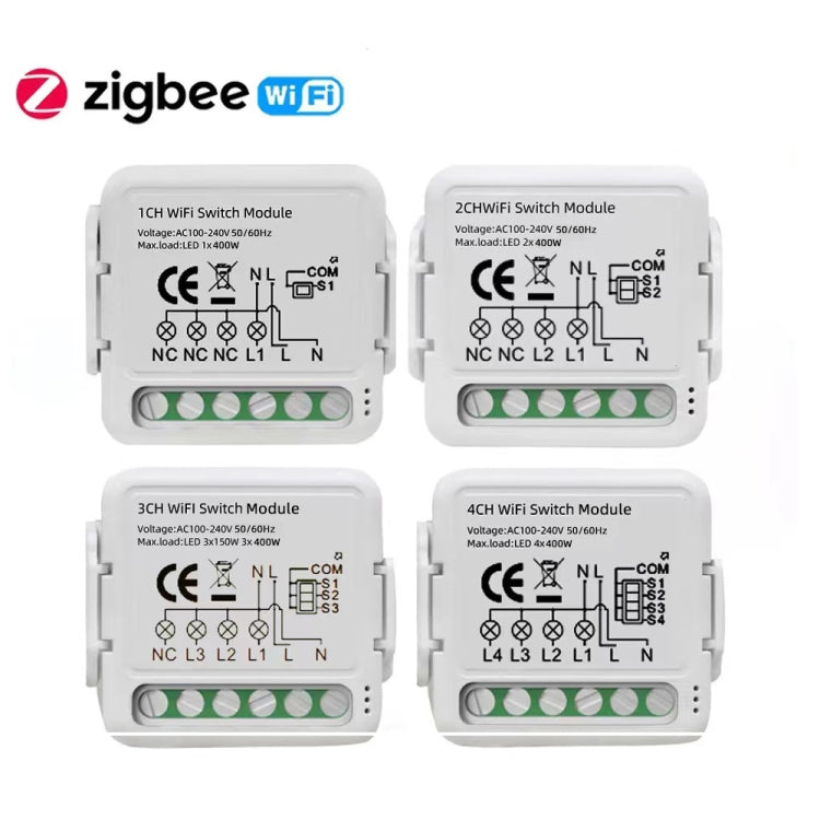 4CH Zigbee Smart Switch Module For Alexa / Google Home / Tuya Smart Life APP - Smart Switch by PMC Jewellery | Online Shopping South Africa | PMC Jewellery | Buy Now Pay Later Mobicred