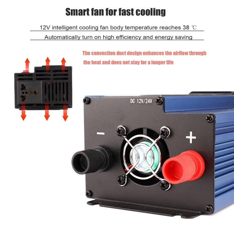 500W/12V24V Convert To 220V Dual Voltage Modified Sine Wave Inverter - Modified Square Wave by PMC Jewellery | Online Shopping South Africa | PMC Jewellery | Buy Now Pay Later Mobicred