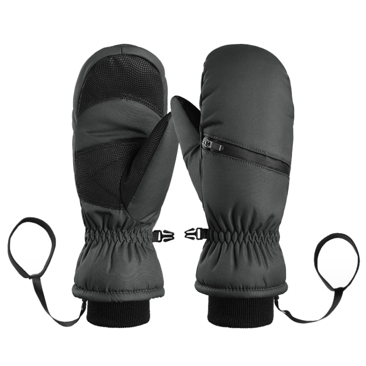 Winter Padded Ski Gloves Outdoor Windproof Warm Sports Gloves, Size: S(Black) - Safety Gloves by PMC TechLife | Online Shopping South Africa | PMC TechLife | Buy Now Pay Later Mobicred