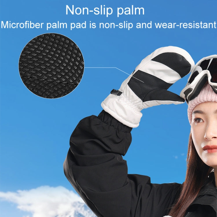 Winter Padded Ski Gloves Outdoor Windproof Warm Sports Gloves, Size: S(Black) - Safety Gloves by PMC TechLife | Online Shopping South Africa | PMC TechLife | Buy Now Pay Later Mobicred