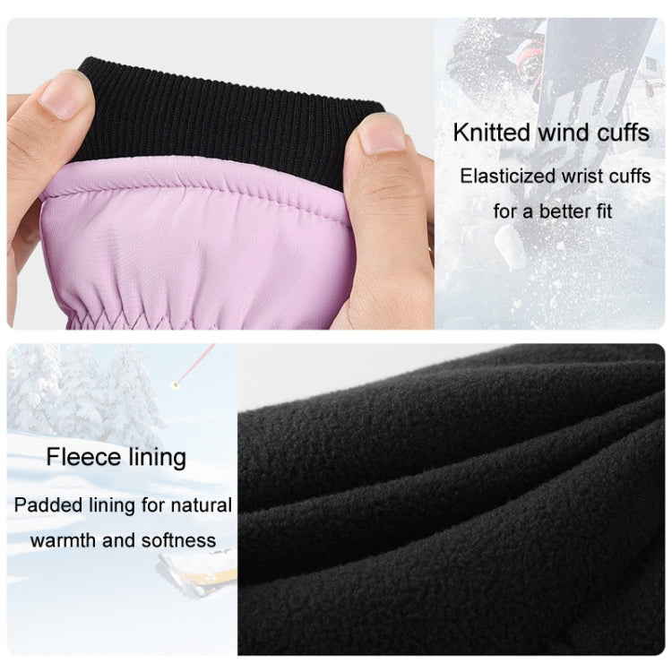 Winter Padded Ski Gloves Outdoor Windproof Warm Sports Gloves, Size: S(Black) - Safety Gloves by PMC TechLife | Online Shopping South Africa | PMC TechLife | Buy Now Pay Later Mobicred