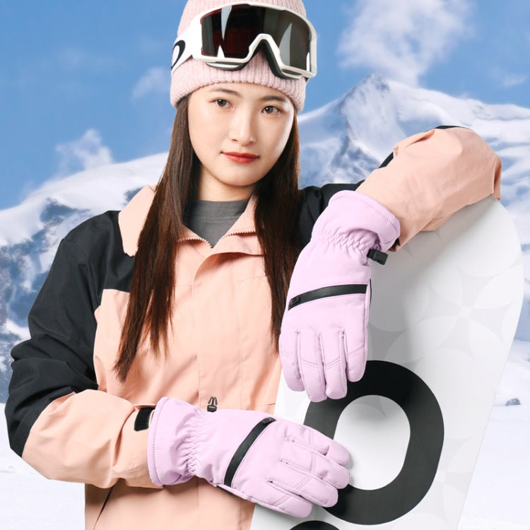 Winter Padded Ski Finger Gloves Outdoor Windproof Warm Sports Gloves, Size: S(Black) - Full Finger Gloves by PMC TechLife | Online Shopping South Africa | PMC TechLife | Buy Now Pay Later Mobicred