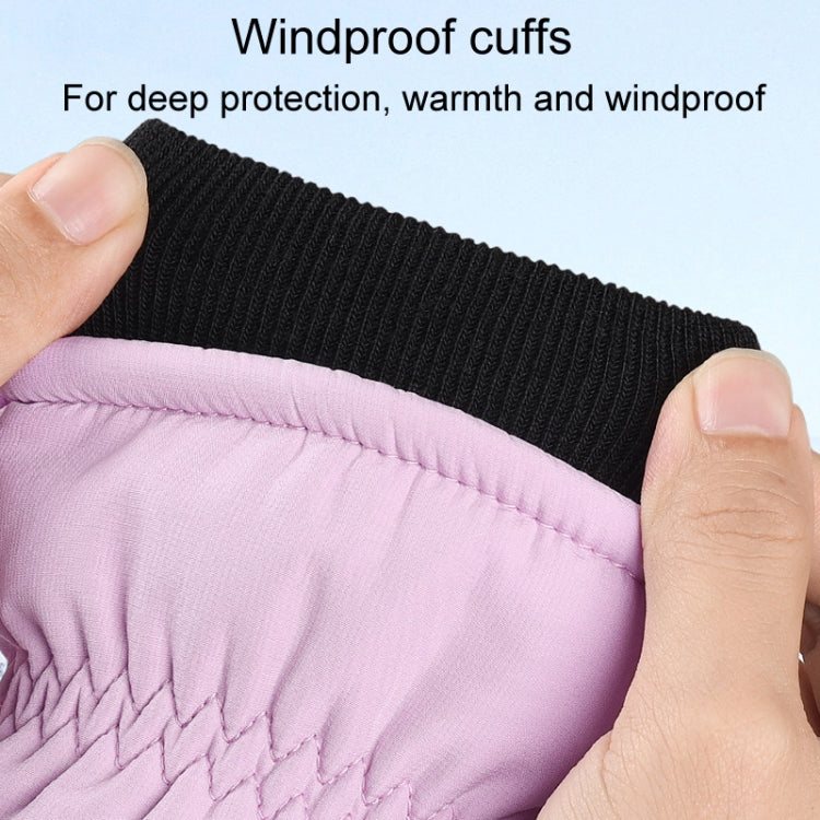 Winter Padded Ski Finger Gloves Outdoor Windproof Warm Sports Gloves, Size: M(Pink) - Full Finger Gloves by PMC TechLife | Online Shopping South Africa | PMC TechLife | Buy Now Pay Later Mobicred