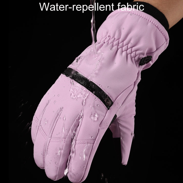 Winter Padded Ski Finger Gloves Outdoor Windproof Warm Sports Gloves, Size: S(Black) - Full Finger Gloves by PMC TechLife | Online Shopping South Africa | PMC TechLife | Buy Now Pay Later Mobicred