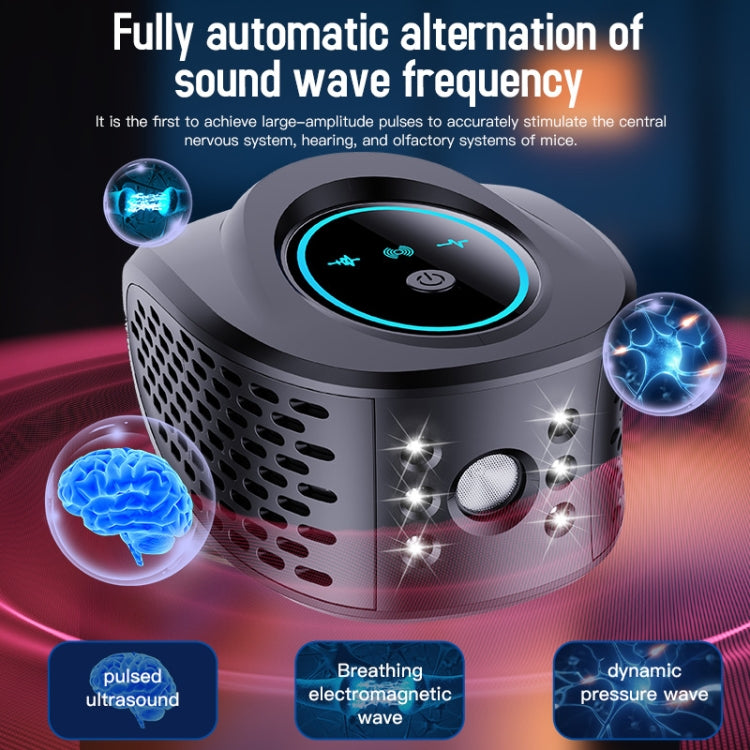 QSQ218 Multifunctional LED Household Indoor High-power Ultrasonic Mouse Repellent EU Plug(Black) - Repellents by PMc TechLife | Online Shopping South Africa | PMc TechLife | Buy Now Pay Later Mobicred