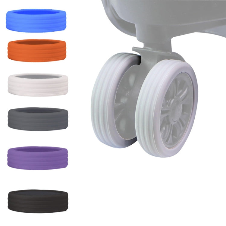 8pcs /Set Luggage Wheel Silicone Protective Cover Swivel Chair Wheel Sound Reducing Cover, Size: Large 5-7cm Wheels(4 Generation Luminous Blue) - Accessories by PMC TechLife | Online Shopping South Africa | PMC TechLife | Buy Now Pay Later Mobicred