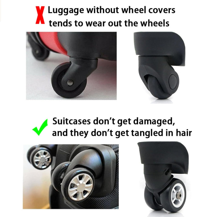 8pcs /Set Luggage Wheel Silicone Protective Cover Swivel Chair Wheel Sound Reducing Cover, Size: Large 5-7cm Wheels(4 Generation Pink) - Accessories by PMC TechLife | Online Shopping South Africa | PMC TechLife | Buy Now Pay Later Mobicred