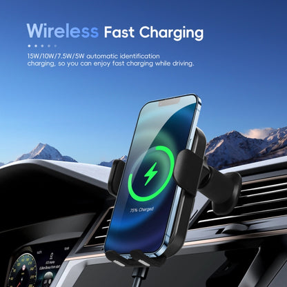 Fast Charging Retractable Recharging Cell Phone Holder With Wireless CarPlay Android Auto Function(Standard) - Wireless Charger Holders by PMC Jewellery | Online Shopping South Africa | PMC Jewellery | Buy Now Pay Later Mobicred